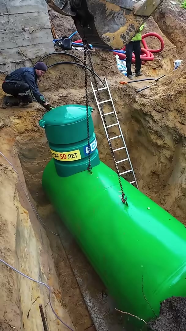 Корректировка газгольдера на бетонной плите